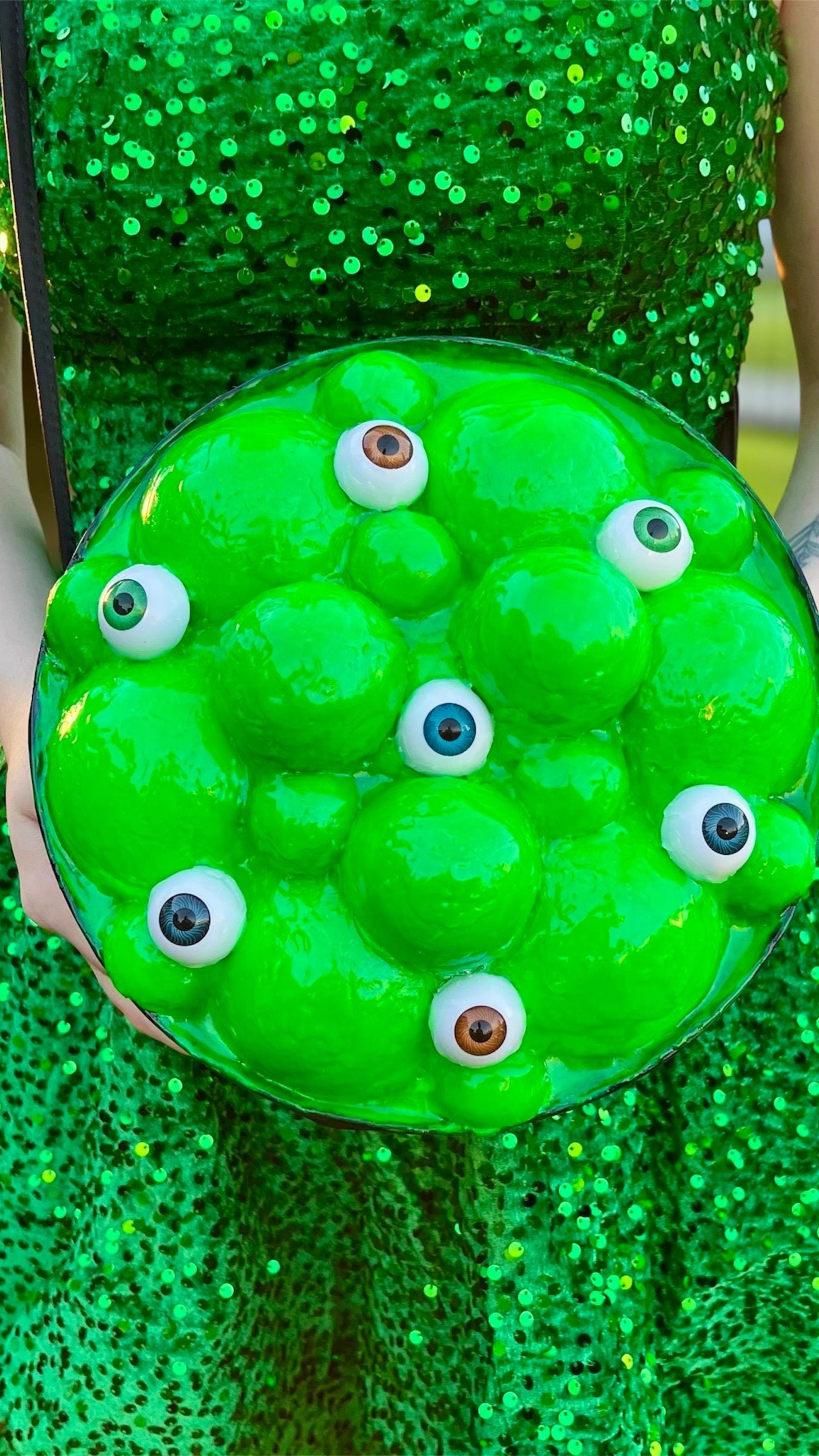 Witches Brew Inspired Halloween Purse – Glowing Wearable Art Piece